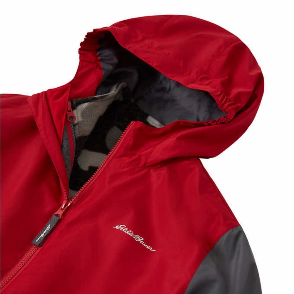 Eddie Bauer Boy’s Youth 3 in 1 Red Jacket Coat Size 10/12 NEW - Picture 8 of 9